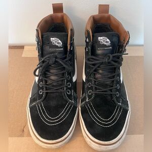 Vans Sk8-Hi MTE Size 10.5 Shoe, Black/Brown